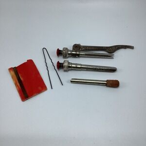 Vintage Lot Pesto Matic & Red Spring Button Curlers & Gayla Hold Bob Curler